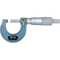 Mitutoyo Ulkomikrometri 103-137, 0–25 mm, 0,01 mm, kovametallipäät