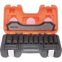 Bahco pitkät iskuhylsyt DD/S14, 1/2", 10–27 mm, 14 osaa