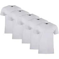 Clique T-paita Miesten 5 pakkauksen Ash Melange