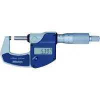 Mitutoyo Digimatic mikrometri 293-821-30, ulkomitta 0–25 mm, 0,001 mm, kovametallijalat