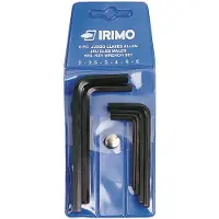 Irimo Kuusiokoloavainsarja 1/8"–1/2", 9 osaa, tuuma, lyhyet