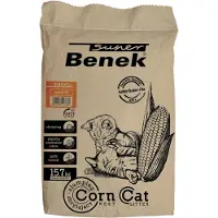 Benek 25l (noin 15,7kg) Super Corn Cat Natural kissanhiekka