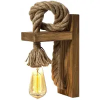 Opviq Järvi 18x30x10 cm ruskea/kulta seinävalaisin