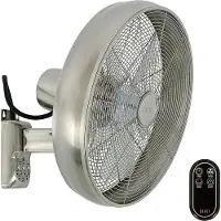 Lucci air 213126 - Seinätuuletin BREEZE 55W/230V matta kromi + kaukosäädin