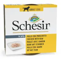 Schesir 24 x 150g kana & kinkku koiranruoka