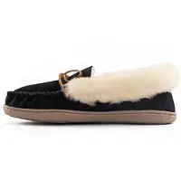 Minnetonka Mokkasiina 'Alpinsheepskin' kerma / vaaleanruskea / musta