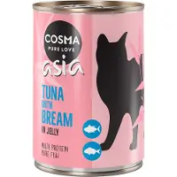 Cosma 12 x 400g tonnikala & lahna Asia hyytelössä kissanruoka