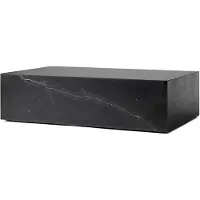 Menu Plinth pöytä, matala, musta Marquina marmori