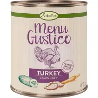 Lukullus Menu Gustico kalkkuna, bataatti, kesäkurpitsa ja porkkana koiranruoka