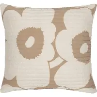 Marimekko Unikko tyyny, 60 x 60 cm, beige - luonnonvalkoinen