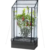 Hortus 87x47x110/130cm kasvihuone