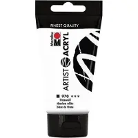 Taidepiste Marabu Artist akryyli 970 titanium white 75ml