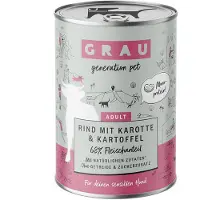 Grau 6x400g koiranruoka nautaa porkkanalla & perunalla