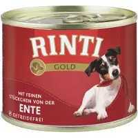 Rinti | Gold | Märkäruoka koiralle - 185 g tölkki - Ankka 185 g