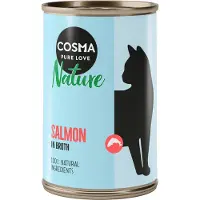 Cosma 6x140g Nature lohi kissan märkäruoka