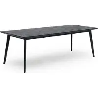Hillerstorp Stoltö Ruokapöytä 90x220x72 Cm Tummanharmaa - Puutarhapöydät Umpimänty Hurricane Grey - 6822098