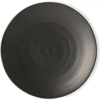 HK Living Kyoto ruokalautanen Ø25,5 cm Mattamusta