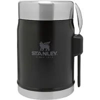 Stanley Legendary Classic ruokatermos sporkilla 0,41 litraa, musta