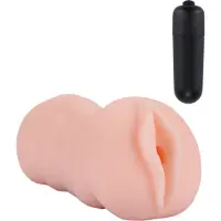 Dream Toys Pocket Pussy - Tracey tekovagina vibraattorilla, joustava, pehmeä, puristeltava, aidon tuntuinen, vaalea