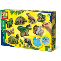 SES Creative Askartelusetti Kipsifiguurit Dinosaurukset