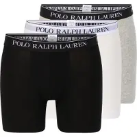 Ralph Lauren Bokserishortsit meleerattu harmaa / musta / valkoinen