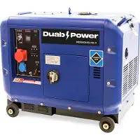 DUAB-Power MDG6000S-KQ-3 generaattori, 3-vaihe diesel, äänieristetty