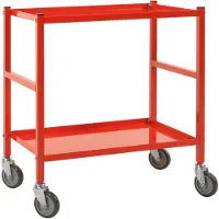 Konga Mekaniska Rullapöytä KM7100, 690x430x750 mm, 150 kg, punainen, polyuretaani