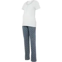 Mamalicious Mlmira Star Ss Jrs Pyjamas 2F A. E. Noos - Grey - XS