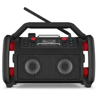 Perfectpro RockPro Työmaa Radio DAB+, FM AUX, Bluetooth, USB akkulataustoiminto, suojattu