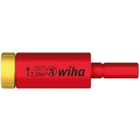 Wiha Easytorque sähköinen vääntömomenttiadapteri Slimbitsille ja Slimvario -pidike läpipainopakkauksessa (41343) 2,5 Nm
