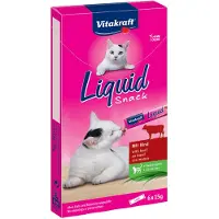 Vitakraft 24x15g Liquid-Snack , Beef + Inulin kissalle