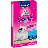 Vitakraft 24x15g Cat Liquid-Snack Salmon + Omega 3 kissalle