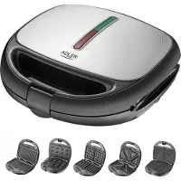 Adler AD 3040 5-in-1 -voileipägrilli 1200 W (Musta/Harmaa)