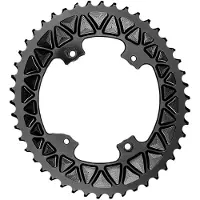 AbsoluteBLACK Absolute Black Oval Largest Blade 2x11 46t, BCD Ø110, musta.