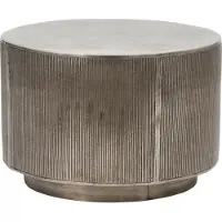 House Doctor Sofabord, Rota, Børstet Sølv - Silver - 50X50X35CM