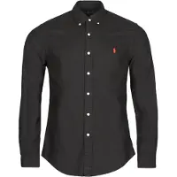 Ralph Lauren Slim Fit Garment-Dyed Oxford Shirt - Black - XL