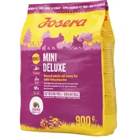 Josera MiniDeluxe viljaton kuivaruoka pienten rotujen koirille karitsalla, 900 g
