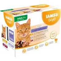 IAMS 12x85g Delights Adult in Sauce Land Mix kissanruoka