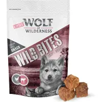 Wolf of Wilderness 3x180g Wild Bites Junior Leafy Willows vasikka koiralle