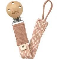BIBS Paci Braid tuttiklipsi Blush / Ivory 1 kpl