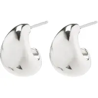 Pilgrim Alexane Recycled Chunky Mini Hoop Earrings - Silver - ONE SIZE
