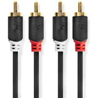 Nedis 2x RCA uros - 2x RCA uros stereoaudiokaapeli