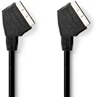 Nedis CVGB31000BK20 SCART Uros-SCART Uros 2.00 m SCART-kaapeli