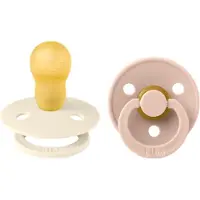 BIBS Pacifier Colour Latex Size 3 2 kpl ? Ivory/Blush