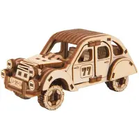 Wooden City 3D puinen palapeli, Auto, Ralliauto 2, 104 osaa, woodencity, MB-002
