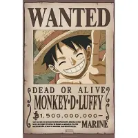 Abystyle One Piece Wanted Luffy New 2 91.5x61cm juliste