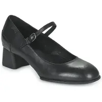 Camper for woman. K200694-001 Katie black leather shoes -Height heel: 5,1cm (39), 5 to 8 cm, Buckle, Casual, Party, Classic