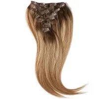 Rapunzel of sweden Classic Clip-ins Straight / Medium Volume / 7 pieces Natural Brown ColorMelt C2.2/5.1 50 cm Hiustenpidennys 110 g