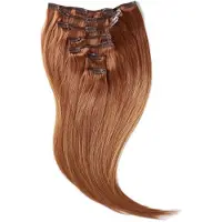 Rapunzel of sweden Classic Clip-ins Straight / Medium Volume / 7 pieces Sunset Red ColorMelt C6.7/6.3 50 cm Hiustenpidennys 110 g