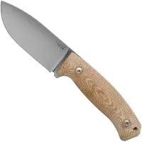 Lionsteel M2M CVN Natural Canvas Micarta fixed knife